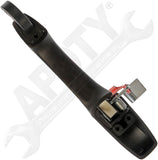 APDTY 91717 Exterior Door Handle Rear Left Smooth Black