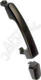 APDTY 91739 Exterior Door Handle Front Right/Left Smooth Black
