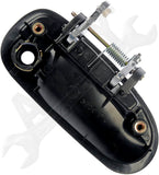APDTY 91784 Exterior Door Handle Front Left Smooth Black