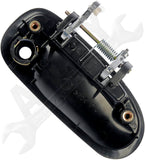 APDTY 91784 Exterior Door Handle Front Left Smooth Black
