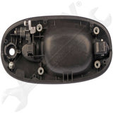 APDTY 91803 Exterior Door Handle Front Left Smooth Black