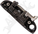 APDTY 91851 Exterior Door Handle Front Right Smooth Black