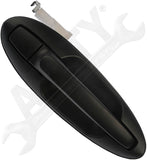 APDTY 91869 Exterior Door Handle Rear Right Smooth Black