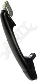APDTY 91882 Exterior Door Handle Rear Right Black/Chrome
