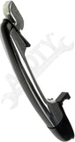 APDTY 91883 Exterior Door Handle Rear Left Black/Chrome