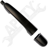 APDTY 91886 Exterior Door Handle Rear Left Smooth Black