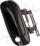 APDTY 91918 Exterior Door Handle Front Left Smooth Black