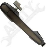 APDTY 91951 Exterior Door Handle Rear Right Smooth Black