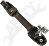 APDTY 91951 Exterior Door Handle Rear Right Smooth Black