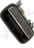 APDTY 91960 Exterior Door Handle Rear Left Chrome Black