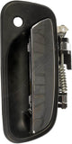 APDTY 91981 Exterior Door Handle Front Right Chrome Black