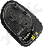 APDTY 91992 Interior Door Handle Front/Rear Left Textured Dark Gray