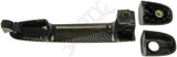 APDTY 92062 Exterior Door Handle Front Carbon Look