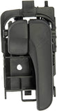 APDTY 92155 Interior Door Handle Front/Rear Right Smooth Black