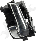 APDTY 92158 Interior Door Handle Front/Rear Left Black/Chrome