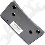 APDTY 92218025 License Plate Black Plastic Frame Holder Bracket
