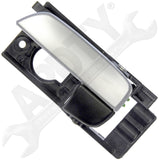 APDTY 92221 Interior Door Handle Front Left Black/Chrome Hatchback