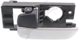 APDTY 92223 Interior Door Handle Front Left Gray/Chrome Hatchback