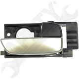 APDTY 92224 Interior Door Handle Front Right Gray/Chrome Hatchback