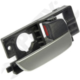 APDTY 92224 Interior Door Handle Front Right Gray/Chrome Hatchback