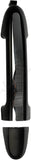 APDTY 92235 Exterior Door Handle Front Right  Black/Chrome