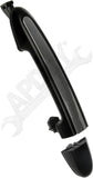 APDTY 92235 Exterior Door Handle Front Right  Black/Chrome