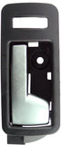 APDTY 92704 Interior Door Handle - Front Right - Chrome Lever +Black Housing (W/