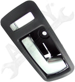 APDTY 92704 Interior Door Handle - Front Right - Chrome Lever +Black Housing (W/