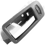 APDTY 92706 Interior Door Handle - Front Left - Chrome Lever +Black Housing (W/A