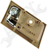 APDTY 92708 Interior Door Handle - Front Right - Chrome Lever+Brown Housing (Par