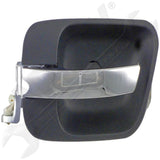 APDTY 92710 Int Door Handle Front Left, Rear Left Chrome Lever+Green Housing