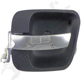 APDTY 92710 Int Door Handle Front Left, Rear Left Chrome Lever+Green Housing