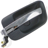 APDTY 92710 Int Door Handle Front Left, Rear Left Chrome Lever+Green Housing