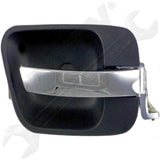 APDTY 92728 Int Door Handle Front Right, Rear Right Chrome Lever Green Housing