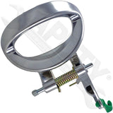 APDTY 92743 Interior Door Handle - Front Left, Rear Left - Satin Chrome
