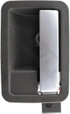 APDTY 92749 Interior Door Handle - Front Left, Rear Left - Painted Silver, Gray