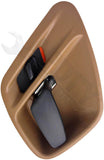 APDTY 92761 Interior Door Handle - Front Left, Rear Left - Brown (Camel)