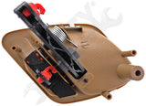 APDTY 92762 Interior Door Handle - Front Right, Rear Right - Brown (Camel)