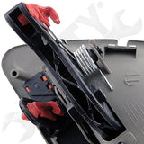 APDTY 92768 Interior Door Handle - Front Right, Rear Right - Chrome