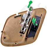 APDTY 92771 Interior Door Handle - Front Left, Rear Left - Chrome Lever+Gray Hou