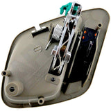 APDTY 92773 Int Door Handle Front Left, Rear Left Chrome Lever+Green Housing