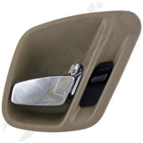 APDTY 92774 Int Door Handle Front Right, Rear Right Chrome Lever Taupe Housing