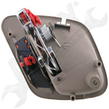 APDTY 92774 Int Door Handle Front Right, Rear Right Chrome Lever Taupe Housing