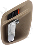 APDTY 92775 Interior Door Handle - Front Left, Rear Left - Gray Lever