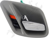 APDTY 92777 Interior Door Handle Front Left, Rear Left Chrome Lever Gray Housing