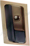 APDTY 92789 Interior Door Handle - Front RH - Black Lever+Brown Housing (Parchme