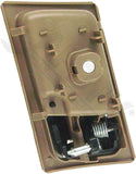 APDTY 92793 Interior Door Handle - Front LH - Black Lever+Brown Housing (Parchme