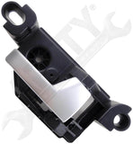 APDTY 92796 Interior Door Handle - Rear Right - Silver Lever (Painted)
