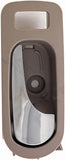 APDTY 92920 Interior Door Handle - Rear Right - Chrome Lever+Light Gray (Titaniu