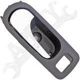 APDTY 92921 Interior Door Handle - Rear Left - Chrome Lever+Black housing (Ebony